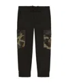 Dolce & Gabbana Cargo-print Pocket Track Trousers In Black