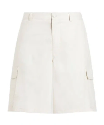 Dolce & Gabbana Cargo Shorts In White