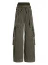 Dolce & Gabbana Cargo Trousers With Drawstring And Pockets In Green