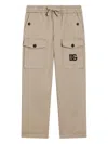 Dolce & Gabbana Cargo Trousers In Neutral