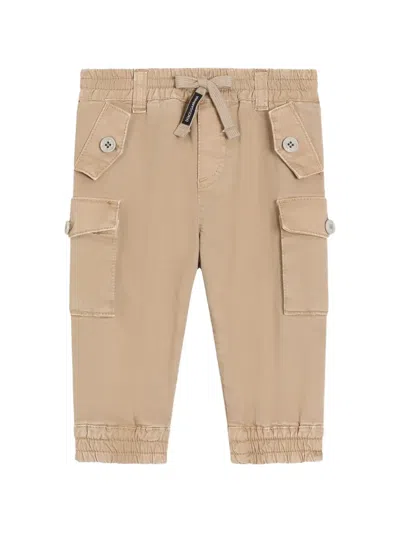 Dolce & Gabbana Babies' Cargo Trousers In Brown