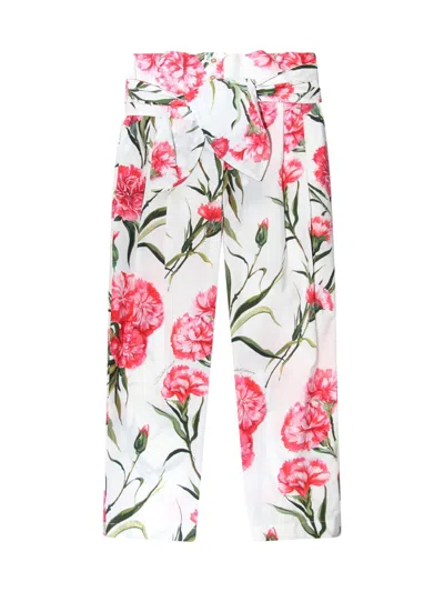 Dolce & Gabbana Carnation Pants In Multi