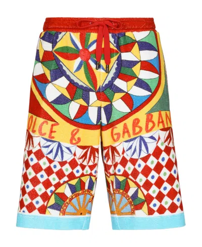 DOLCE & GABBANA DOLCE  GABBANA CARRETO-PRINT BERMUDA SHORTS