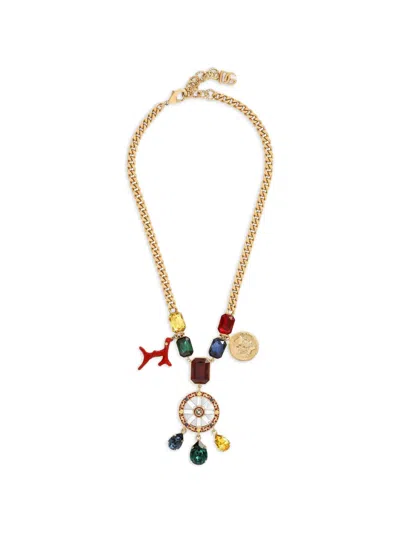 Dolce & Gabbana Carreto Wheel Necklace In Gold