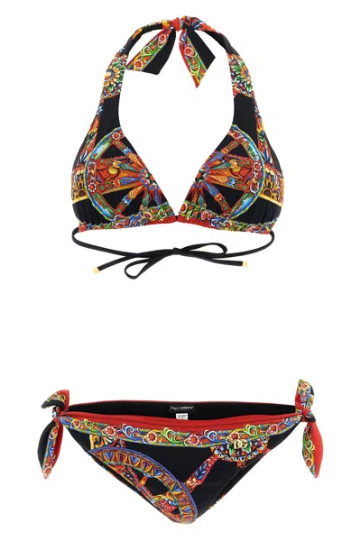Dolce & Gabbana 'carretto' Bikini In Multi