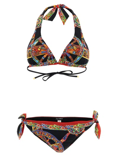Dolce & Gabbana Carretto Bikini In Multicolor