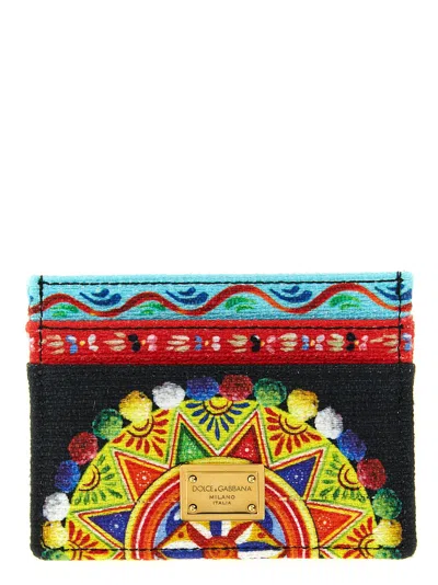 Dolce & Gabbana Carretto Card Case In Black