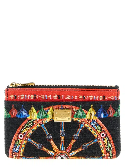 Dolce & Gabbana 'carretto' Card Holder In Multicolor