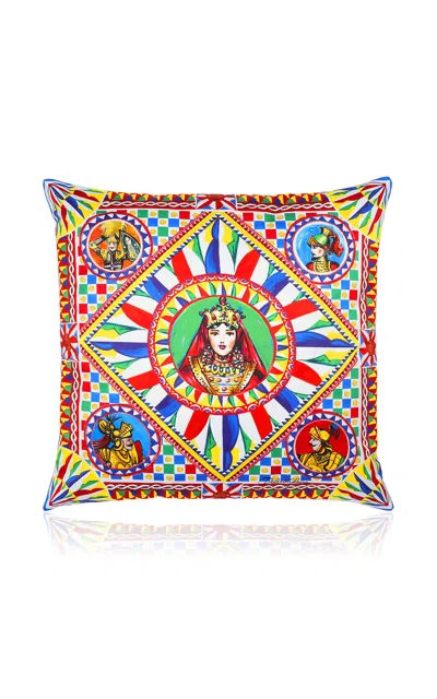 Dolce & Gabbana - Carretto Duchess Cotton Large Cushion - Multi