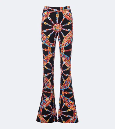 Dolce & Gabbana Carretto Flared Pants In Black