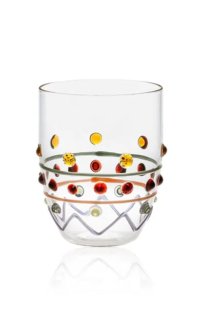 Dolce & Gabbana - Carretto Hand Painted Water Glass (lilac) - Multi