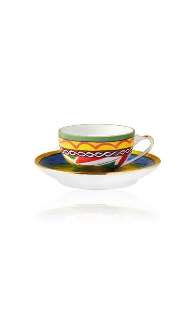 Dolce & Gabbana - Carretto Lemon Espresso Cup And Saucer Set - Multi