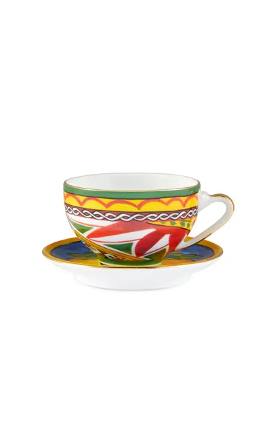 Dolce & Gabbana - Carretto Lemon Tea Cup And Saucer Set - Multi