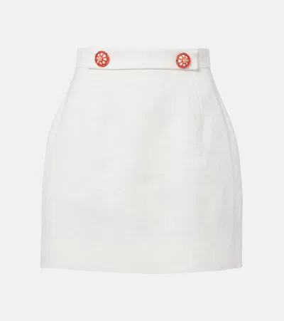 Dolce & Gabbana Carretto Miniskirt In White