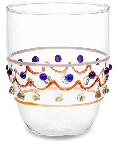 Dolce & Gabbana Carretto Trinkglas Aus Muranoglas In Weiss