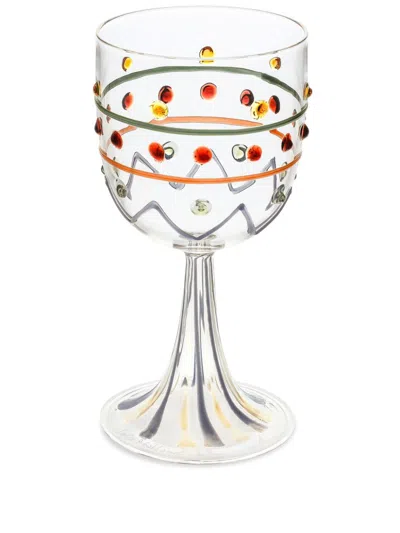 Dolce & Gabbana Carretto Rotweinglas Aus Muranoglas In Weiss