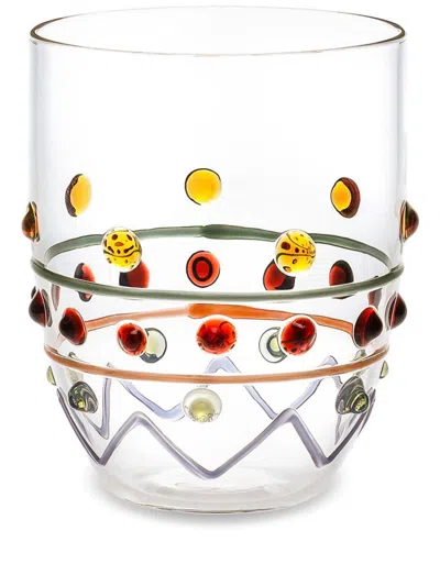 Dolce & Gabbana Carretto Trinkglas Aus Muranoglas In Weiss