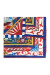 DOLCE & GABBANA DOLCE & GABBANA CARRETTO PATTERNED SCARF