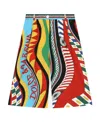 Dolce & Gabbana Carretto-print Poplin Culottes In Multicolor