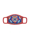 Dolce & Gabbana Carretto Print Face Mask In Red