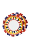 Dolce & Gabbana Set 2 Porcelain Soup Plates In Multi