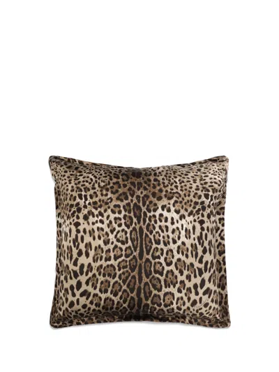 Dolce & Gabbana Carretto Siciliano Throw Pillow In Brown