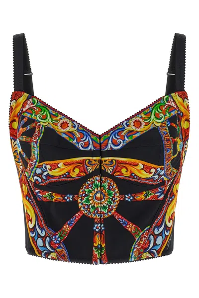Dolce & Gabbana 'carretto' Top In Multi