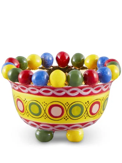 Dolce & Gabbana Carretto Trinket Dish (11 Cm) In Yellow