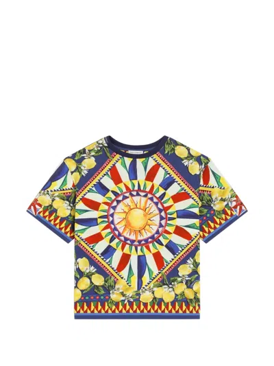 Dolce & Gabbana T-shirt Kids Color Multicolor In Yellow