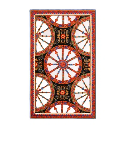 Dolce & Gabbana Carretto-print Terry Beach Towel In Multi