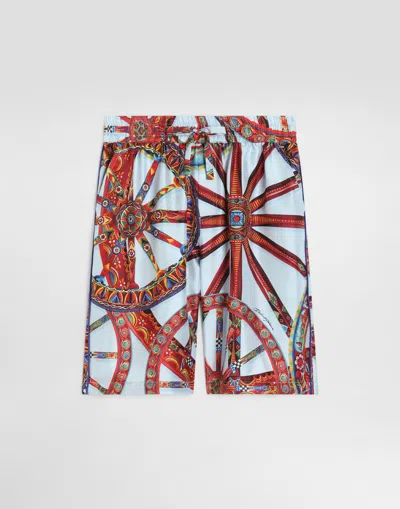 Dolce & Gabbana Shorts Kids Color Sky Blue In Silver