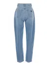 DOLCE & GABBANA 'AMBER' LIGHT BLUE JEANS WITH RIPS IN COTTON DENIM WOMAN