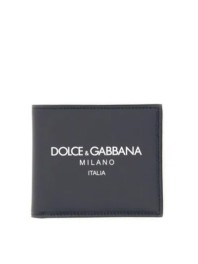 Dolce & Gabbana Bifold Wallet In Blue