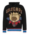 Dolce & Gabbana Black Sweater Pig Of The Year Hooded In Black