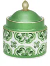 Dolce & Gabbana Casa Archive-print Sugar Bowl In Green
