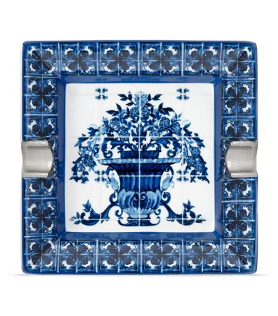 Dolce & Gabbana Casa Blu Mediterraneo Ashtray In Multi