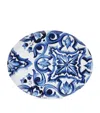 Dolce & Gabbana Casa Blu Mediterraneo Serving Plate In Blue