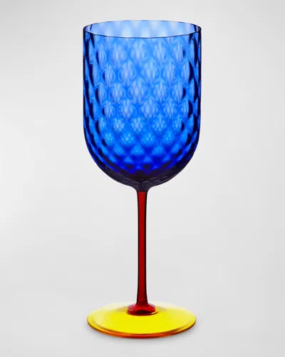 Dolce & Gabbana Casa Carretto Murano Wine Glass In Multi