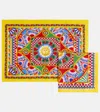 Dolce & Gabbana Casa Carretto Siciliano Placemat And Napkin Set In Multicoloured