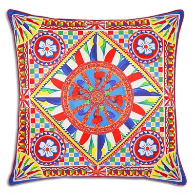 Dolce & Gabbana Casa Carretto Silk Cushion, 18' X 18