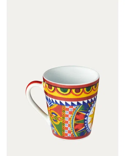 Dolce & Gabbana Casa Carretto Sole Mug In Multi