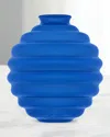 Dolce & Gabbana Casa Carretto Venini Small Glass Vase, 7.1" In Blue