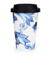 Dolce & Gabbana Casa Ceramic Blu Mediterraneo Travel Mug In Blue