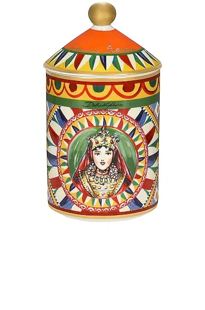 Dolce & Gabbana Casa Ceramic Wild Jasmine Scented Candle In Multicolor