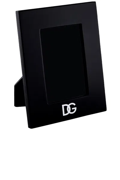 Dolce & Gabbana Casa Dg Logo Picture Frame In Black