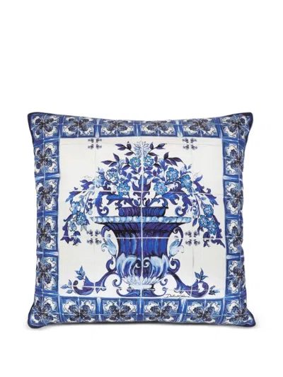 Dolce & Gabbana Casa Floral-print Cushion In White