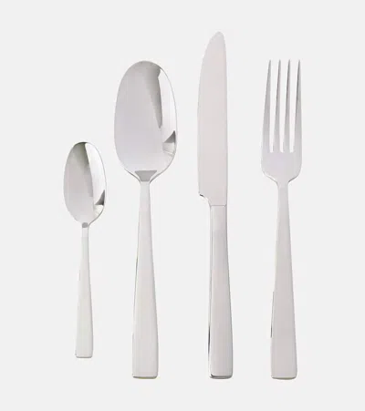 Dolce & Gabbana Casa Inox Stainless Steel Flatware Set In Metallic