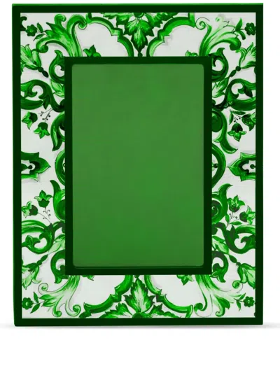 Dolce & Gabbana Casa Lackierter Bilderrahmen In Grün