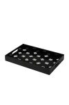 Dolce & Gabbana Casa Logo Rectangular Tray In Black & White