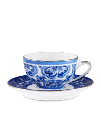 Dolce & Gabbana Casa Majolica Coffee Cup And Saucer